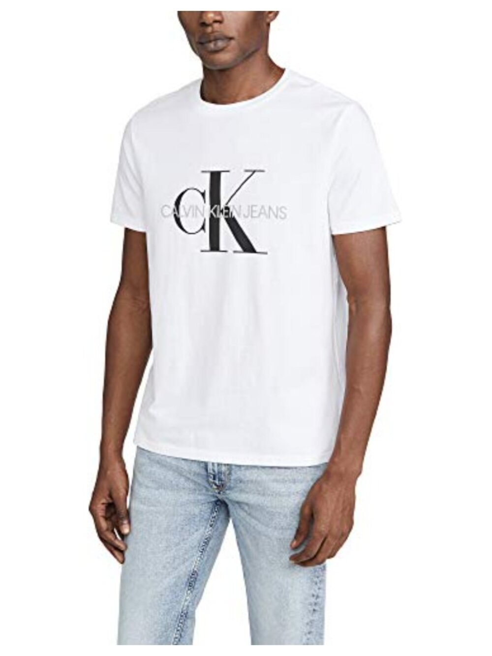 Cotton Crewneck T-Shirt with Monogram Logo
